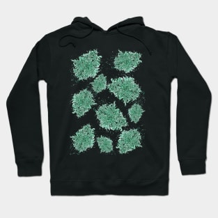 Compound Leaf Branch Print - Botanical water colour print Hoodie